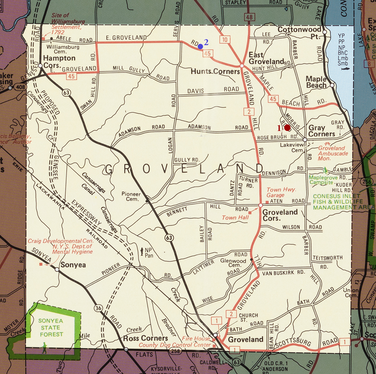 Town Of Groveland Map 